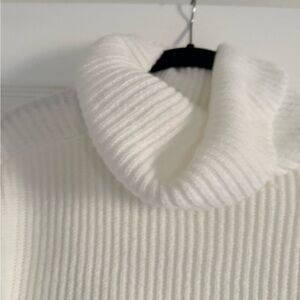 Elegant White Turtleneck Sweater